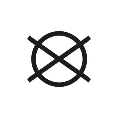 Icon Pflegehinweis Keine Lösungsmittel