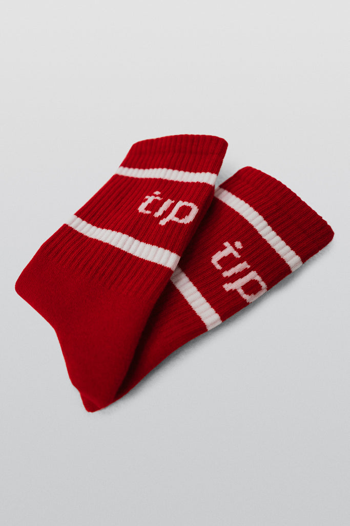 Tipico Socken rot/weiß